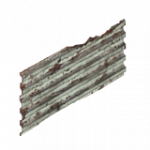 バンディット（壁・橙・リブ付き・2×1）