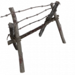 有刺鉄線フェンス（血）