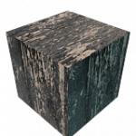 焼けた木材（屋根）