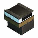 レジのコンベヤーベルト(中央)