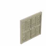 クローゼットダブルドア（ピンク）