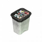 プラスチック製ゴミ箱（白）