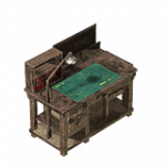 壊れた作業台（空）