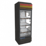 食料品用の冷凍庫(左、空、閉、破損)