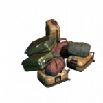 キャリーケースの山