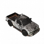 ピックアップトラック（白）