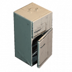 レトロ冷蔵庫（開放）