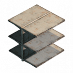 店舗用棚(ダブル・下段、空)