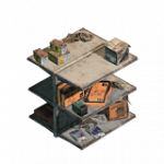 = 店舗用金属製品棚(ダブル・下段) = ランダムヘルパー