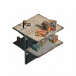 = 店舗用食料棚(ダブル・上段) = ランダムヘルパー