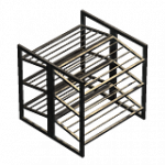 商品棚（両面、上段、靴、空）