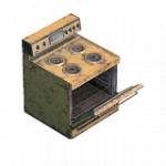 古いオーブン（開）