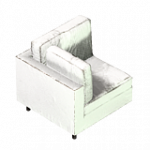 ソファー（モダン・コーナー・灰色）