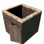 キャビネット（カウンター・中空・破損）