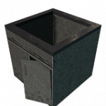 キャビネット（カウンター・中空・トープ・破損）