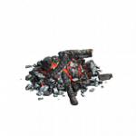 燃えカスの山1（装飾）