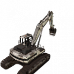 掘削機（橙）
