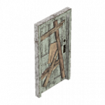 古い住宅用室外ドア（オーク）