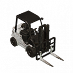 フォークリフト（白）01