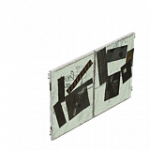 鉄製ガレージドア 3×2（黒）