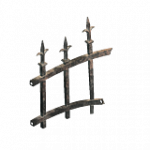 錬鉄製フェンス（上部・破損・左）