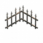 錬鉄製フェンス（上部・角）