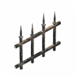 錬鉄製フェンス（スパイク付き・上部）