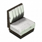 レストランのボックス席（灰色）