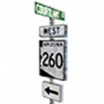 道路標識「コートランド AZ 260 右へ」