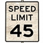 道路標識「速度制限45」
