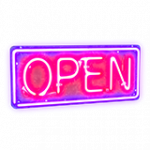 店舗看板:営業中