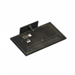 倒れた小型テレビ